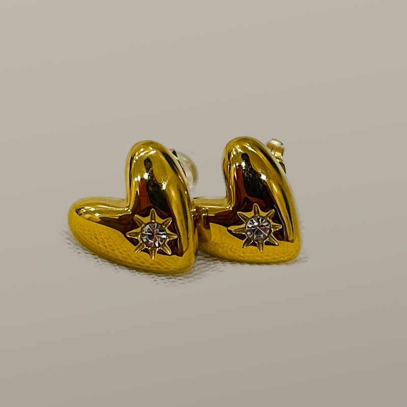 Heartbeat Stud Earrings