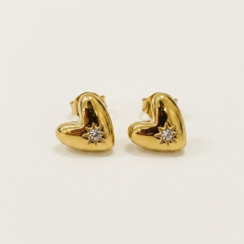 Heartbeat Stud Earrings