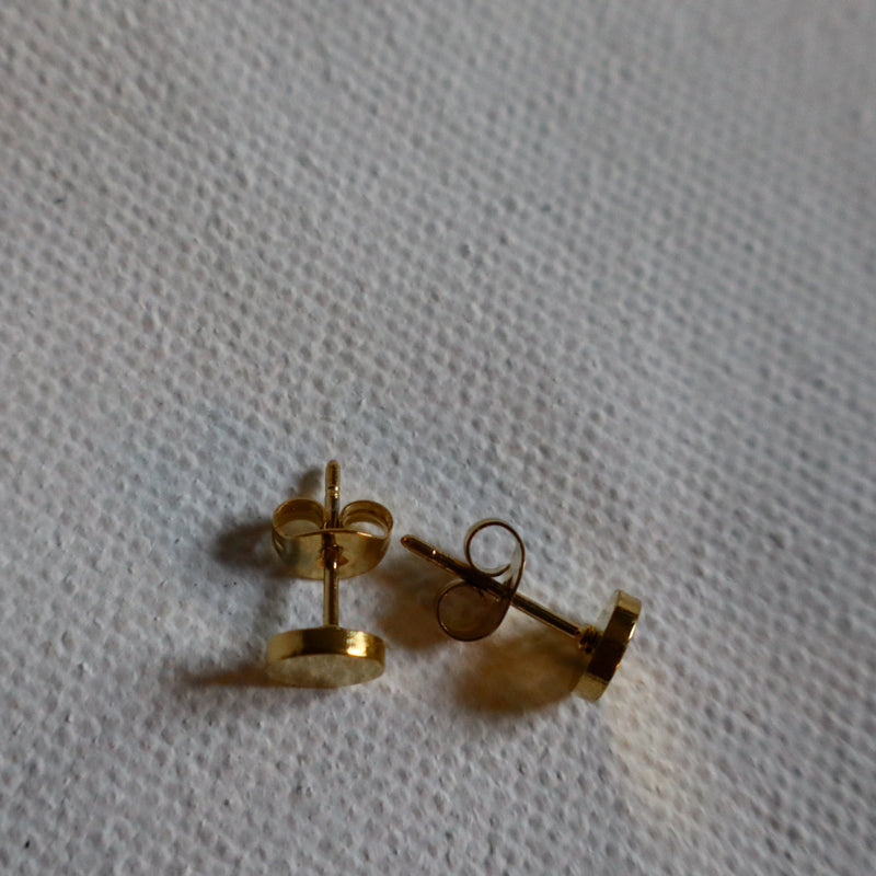 Gold Disc Studs