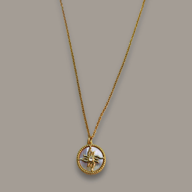 Solar Bloom Pendant Necklace