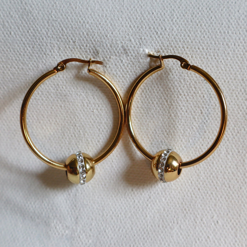 Saturn Hoop Earrings