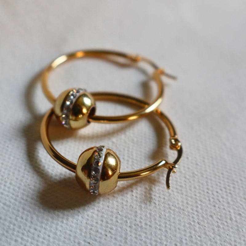 Saturn Hoop Earrings