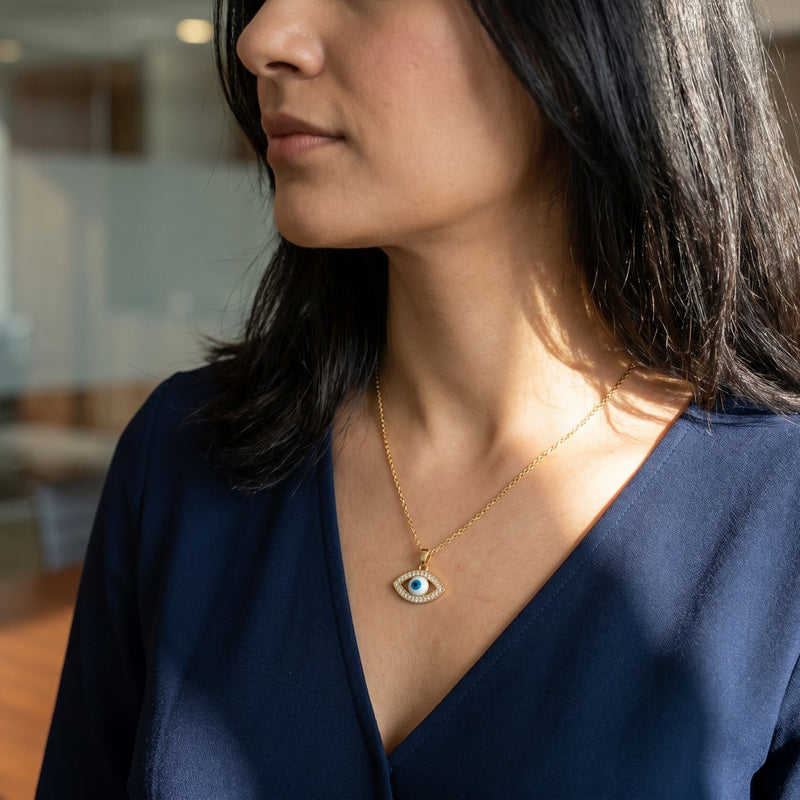 Guardian Evil Eye Pendant Necklace