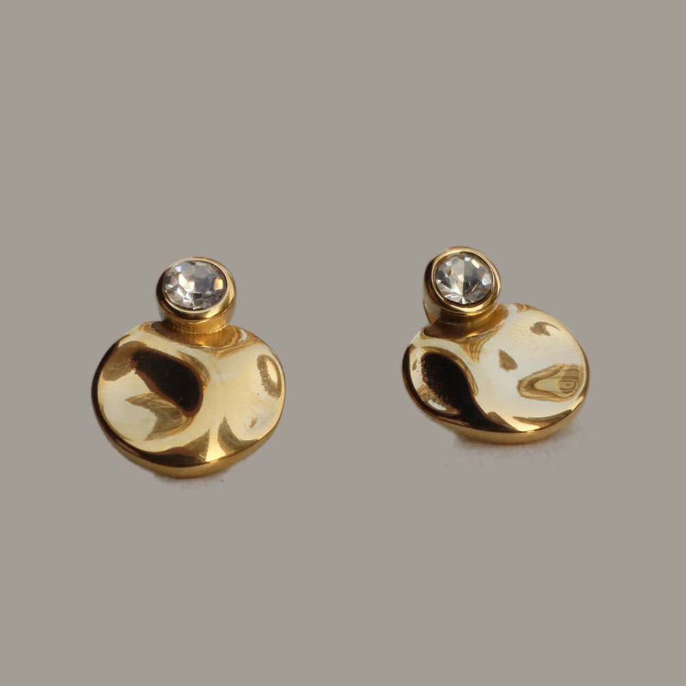 Molten Gold Drop Earrings