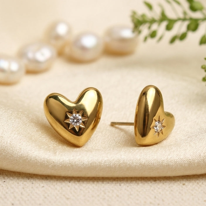 Heartbeat Stud Earrings