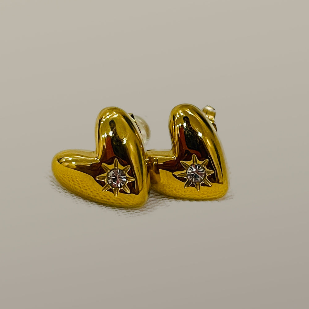 Heartbeat Stud Earrings