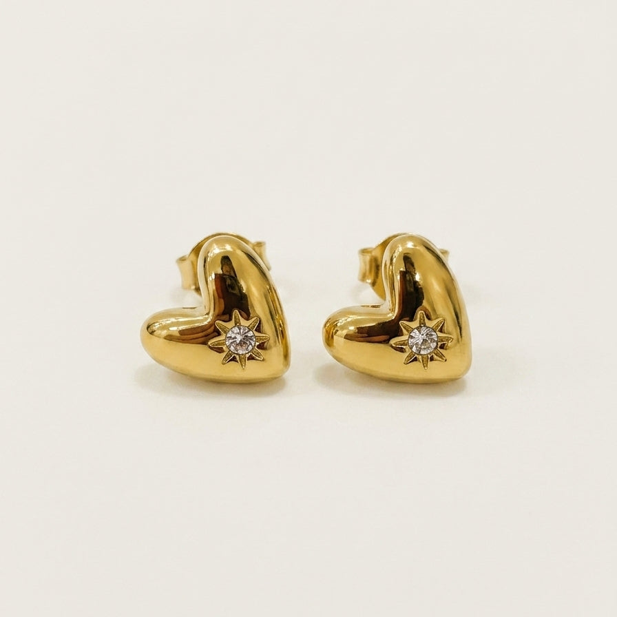 Heartbeat Stud Earrings