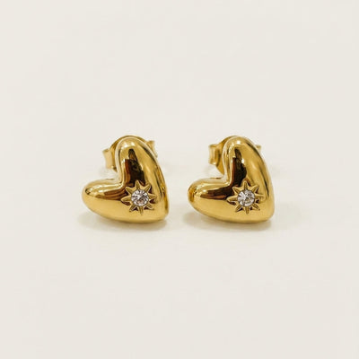 Heartbeat Stud Earrings