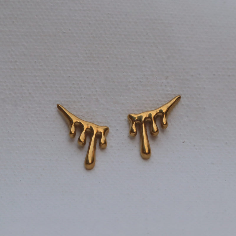 Drop Spike Stud Earrings