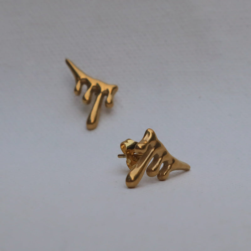 Drop Spike Stud Earrings