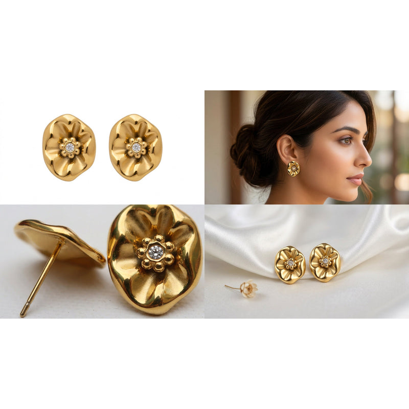 Petal Pop Bloom Stud Earrings