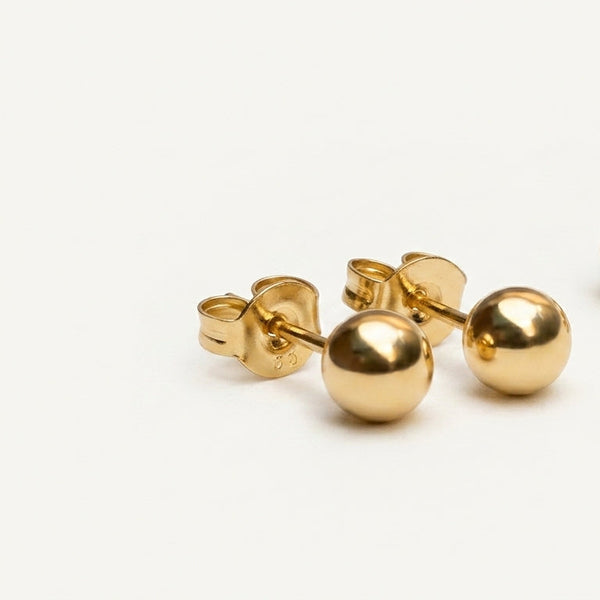 Gold Ball Studs