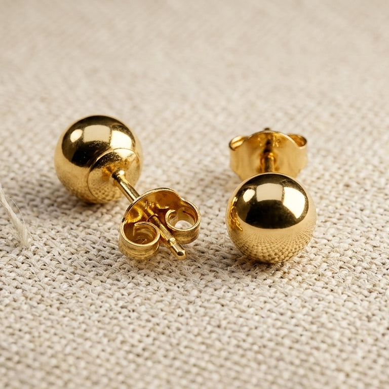 Gold Ball Studs