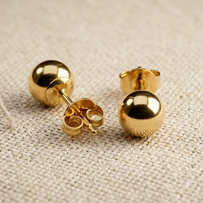 Gold Ball Studs