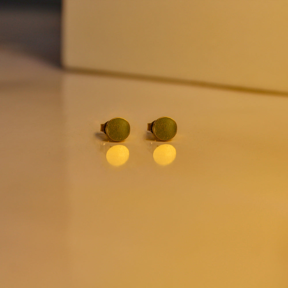 Gold Disc Studs