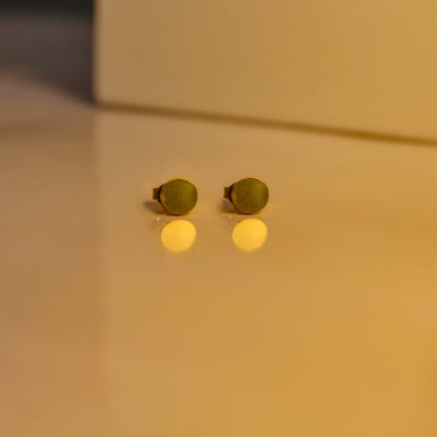 Gold Disc Studs