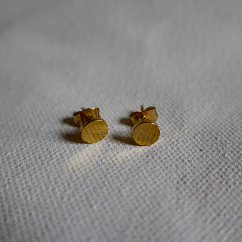 Gold Disc Studs