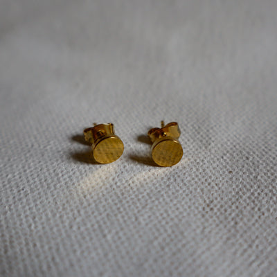 Gold Disc Studs