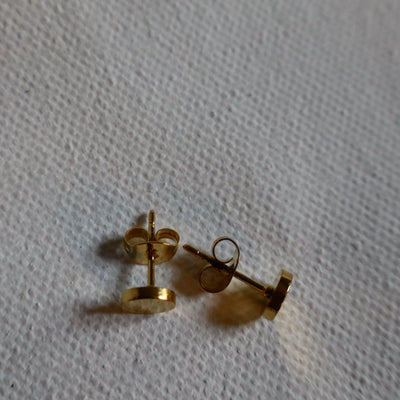 Gold Disc Studs
