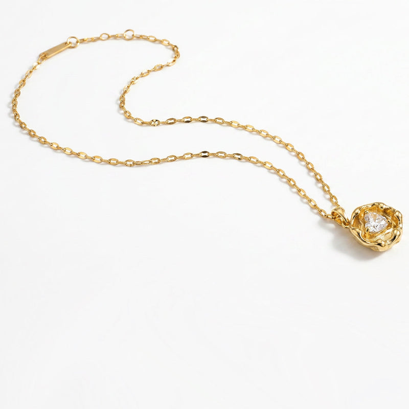 2-1 Reversable Heart Coin Necklace