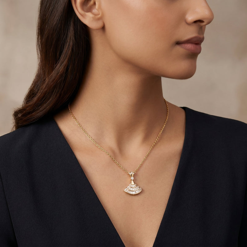 Hourglass Crystal Pendant Necklace