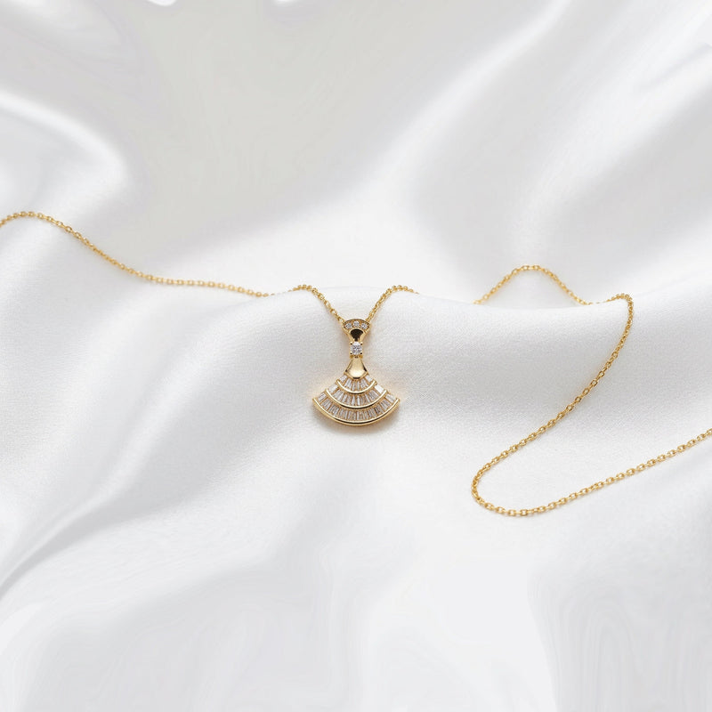 Hourglass Crystal Pendant Necklace