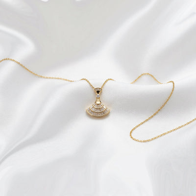 Hourglass Crystal Pendant Necklace