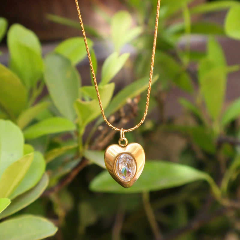 Hidden Gem Love Pendant Necklace