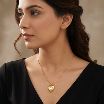 Hidden Gem Love Pendant Necklace