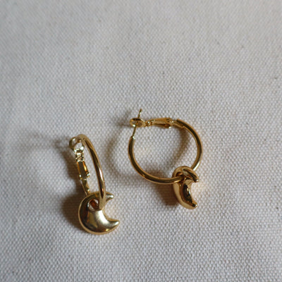 Half Moon Glow Hoops