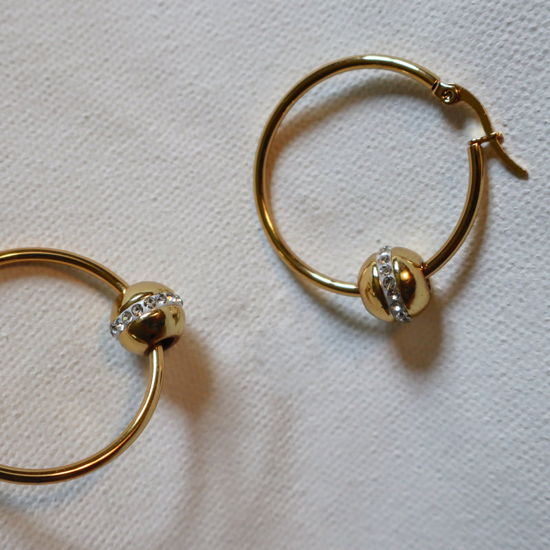 Saturn Hoop Earrings
