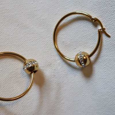 Saturn Hoop Earrings